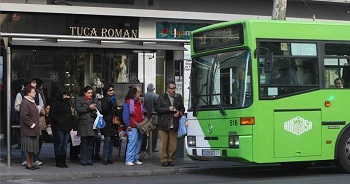 Parada de autobuses en Córdoba